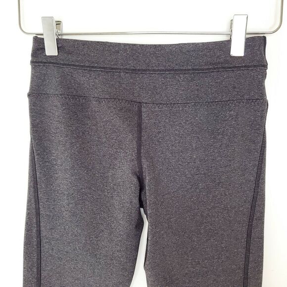 Lululemon Priiti Crop Leggings 4 Heathered Coal Gym Yoga Running - Picture 5 of 9